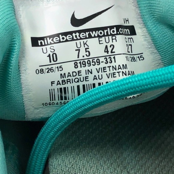 Nike Darwin Hyper Turq/Jade Womans Shoes - Picture 4 of 5